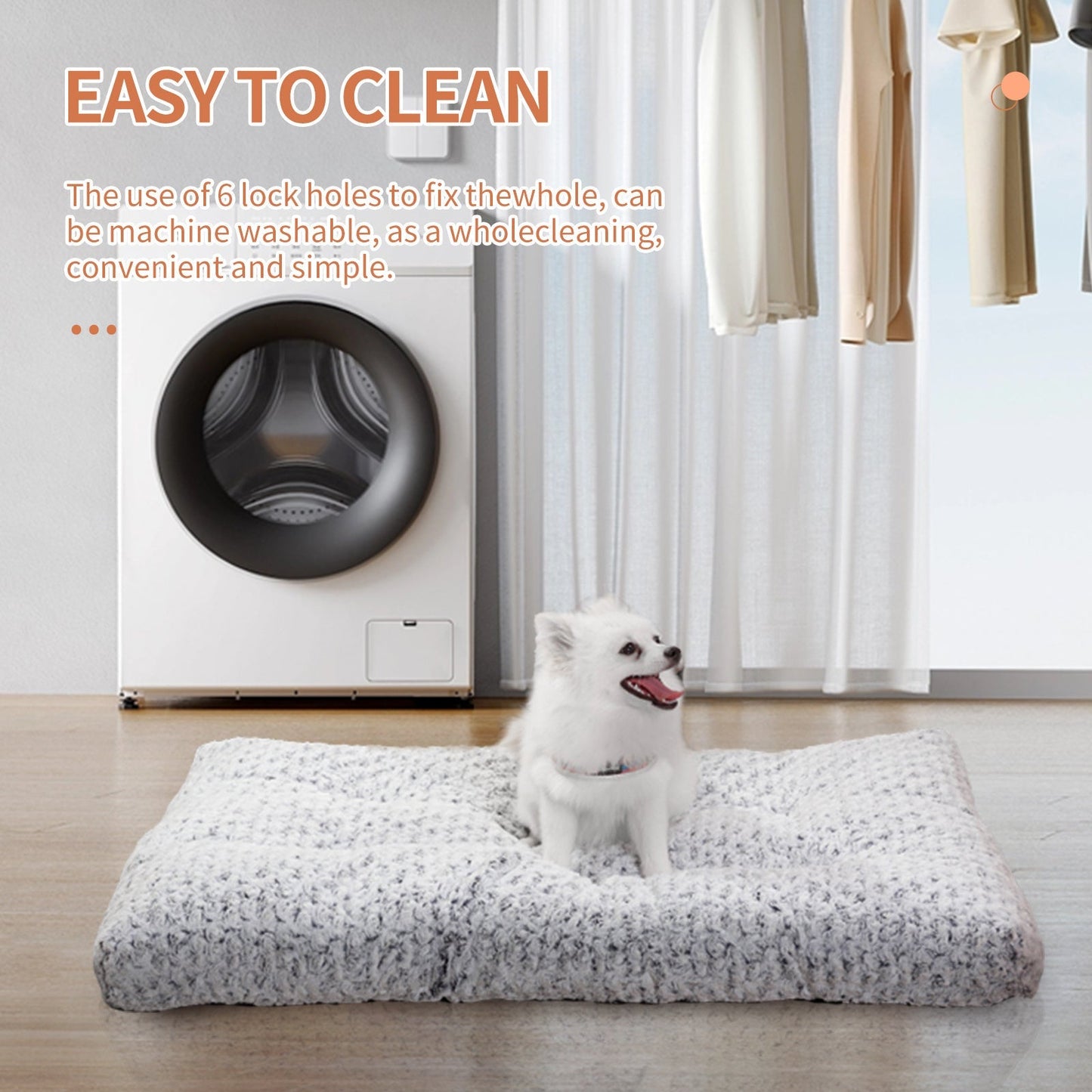 Thickened Rose Velvet Dog Bed